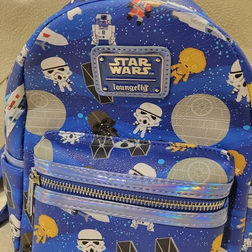 Disney Loungefly Star Wars Chibi icon mini backpack